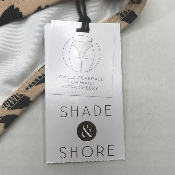 Shade And Shore Women's Size Large 12-14 Extra Cheeky Bikini Swim Bottom New - Picture 3 of 8